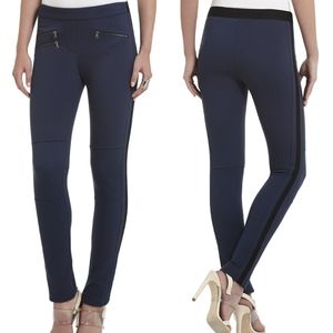 BCBGMaxAzria Theo Twill Pointe Legging Blue Black